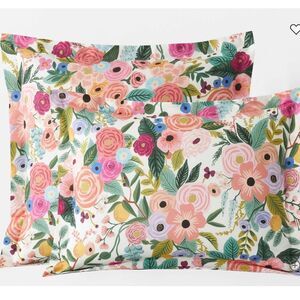 The Company Store x Rifle Paper Garden Party Cotton Shams- Standard (set of 2)